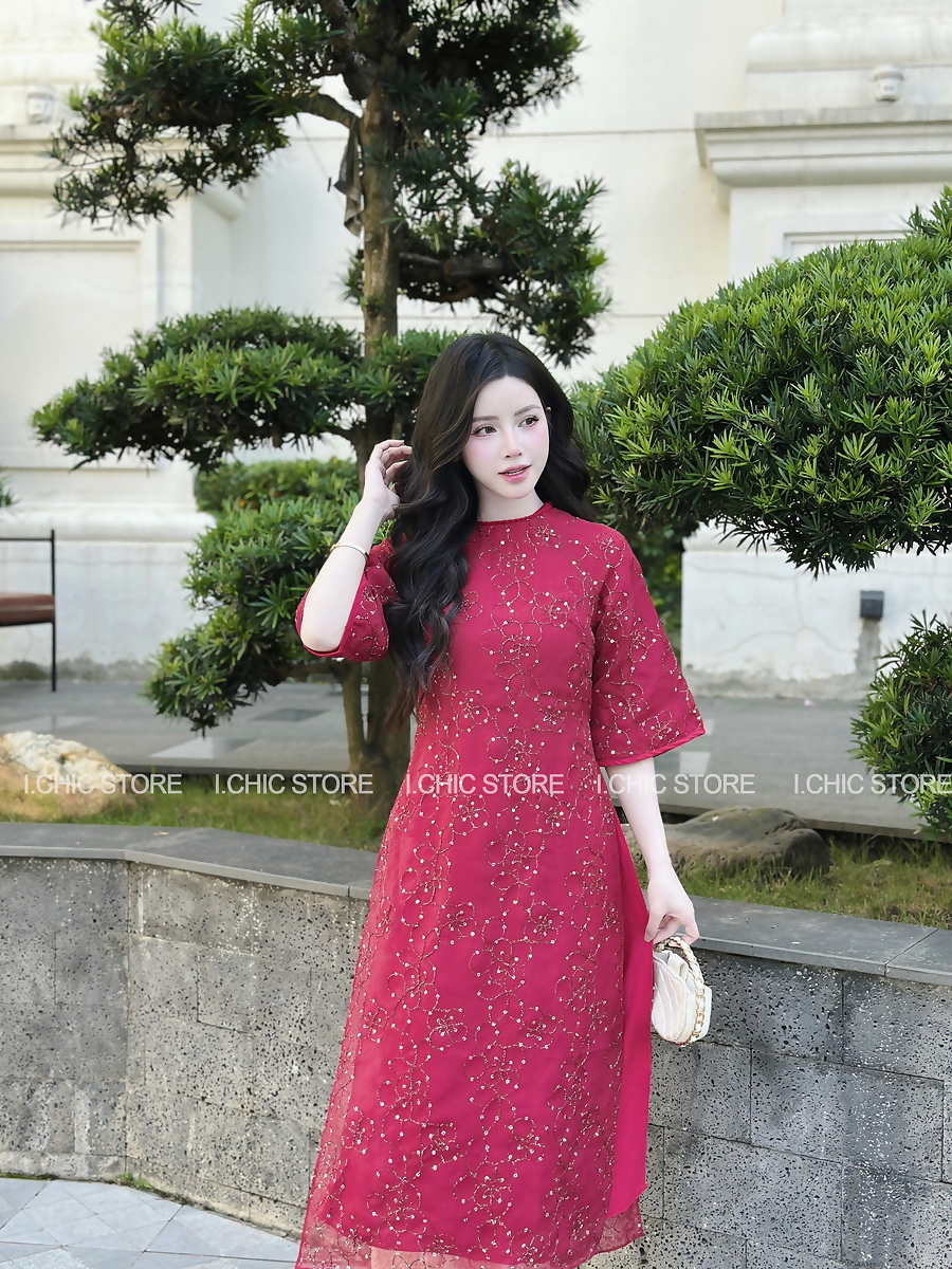 Áo Dài Ngọc An Đỏ